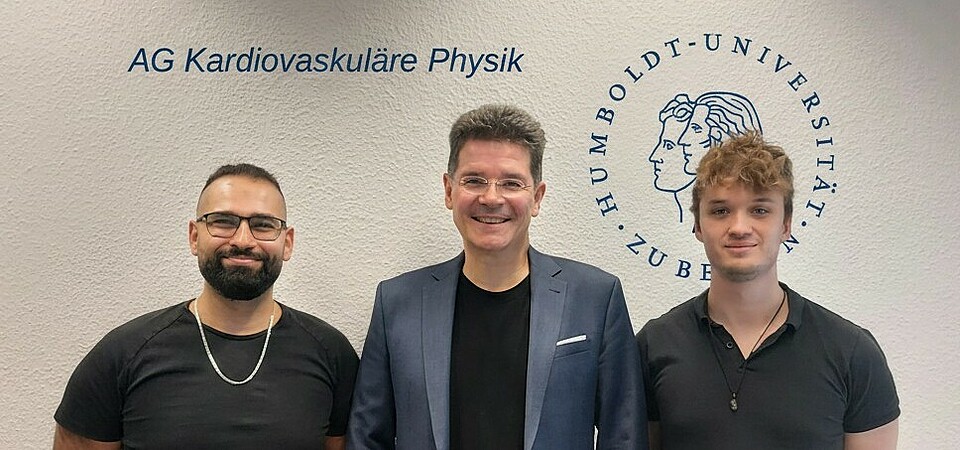 Prof. Dr. Niels Wessel and colleagues: from left to right: Oruç Kahriman, Niels Wessel, Dominik D. Kranz