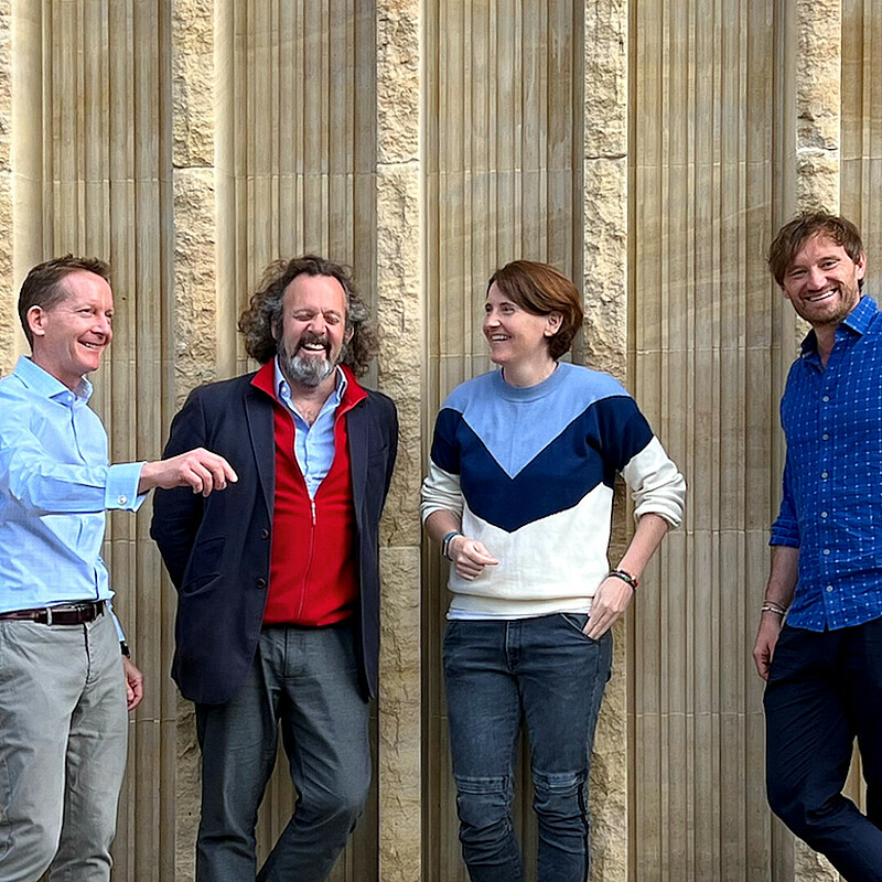 Massive impact: Jonathan Cumming, Dr Chris Coleridge, Dr Nicky Dee, and Michael Langguth. Manager and founders of Cambridge venture builder Carbon Thirteen, Jonathan Cumming, Dr Chris Coleridge, Dr Nicky Dee, and Michael Langguth.