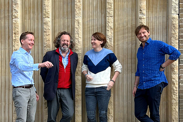 Massive impact: Jonathan Cumming, Dr Chris Coleridge, Dr Nicky Dee, and Michael Langguth. Manager and founders of Cambridge venture builder Carbon Thirteen, Jonathan Cumming, Dr Chris Coleridge, Dr Nicky Dee, and Michael Langguth.
