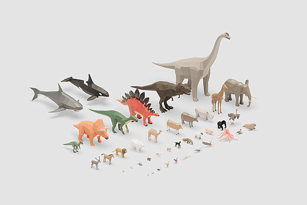 Animations from Word to World Digital images of animals, created from spoken words in the app Word to World