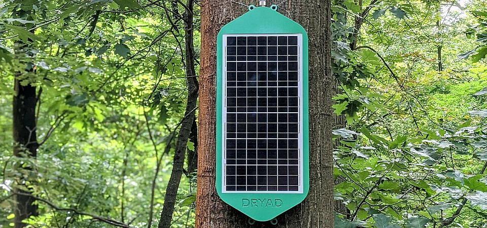The zero-lithium solar detector can connect to its network even in areas with no internet The sensors connect to the solar-powered mesh networking infrastructure of other sensors which connects to a cloud platform