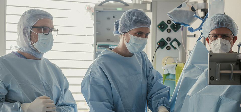 Surgical team in the operating room Surgical team in the operating room