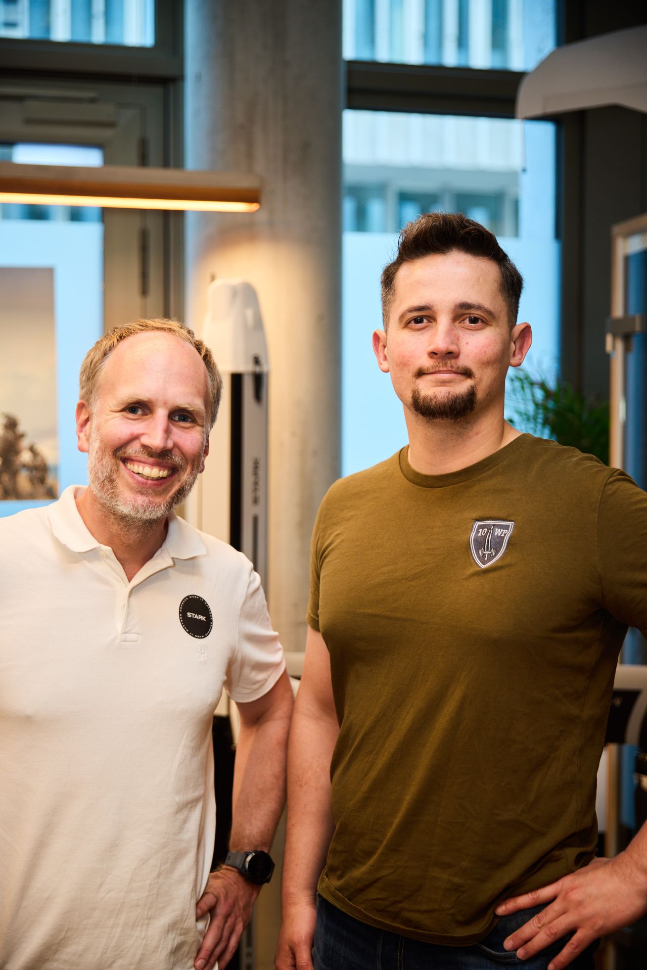 Johannes Schaback (CTO Stark Defence) and Nino Lindenberg (CEO/CTO Pleno) 